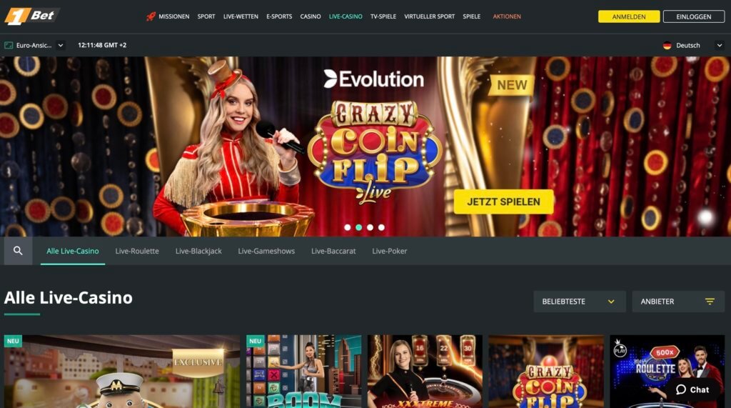 1Bet Live Casino